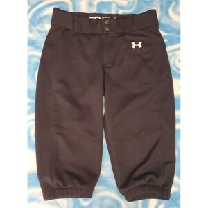 Under Armour Black Short Softball Pants Youth‎ Medium Girls New Without Tags